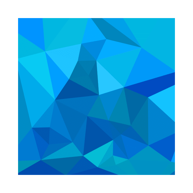 Moonstone Blue Abstract Low Polygon Background by retrovectors