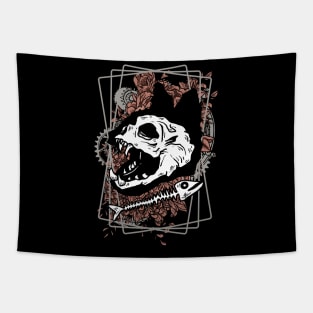 Cat Skulls II Tapestry