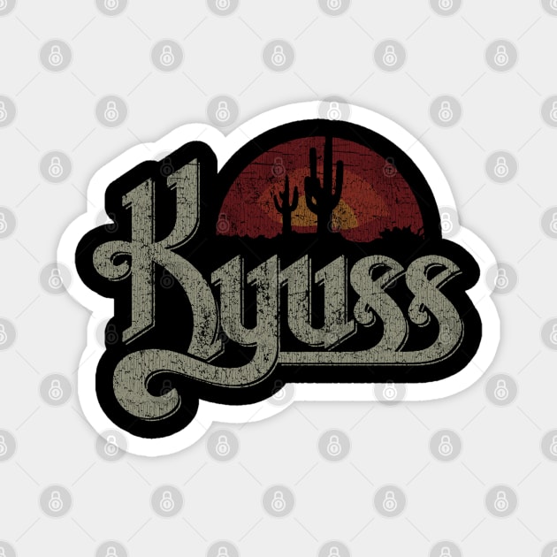 Vintage Kyuss Sunset 1987 Magnet by Jazz In The Gardens