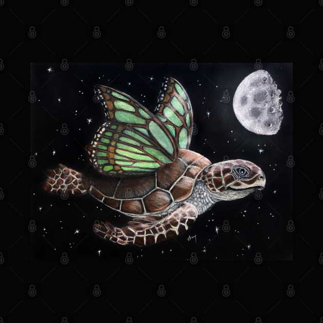 "Night Soaring" - Butterflown collection by GardenPartyArt