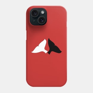 Ying and Yang Whale tails Phone Case