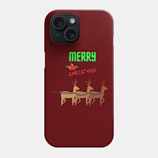 DEER MERRY CHRISTMAS Phone Case