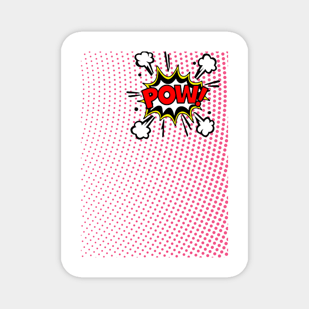 Pow! Comic Book Effects Magnet by babydollchic