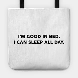 GOOD IN BED Tote