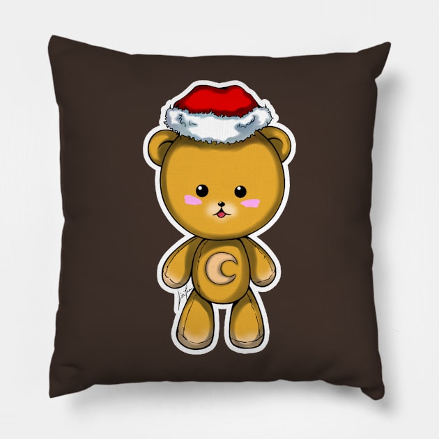 Moonbear X-Mas Pillow by LinYue