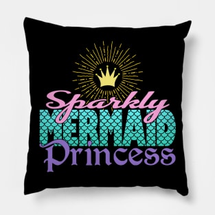 Sparkly Mermaid Princess Pillow