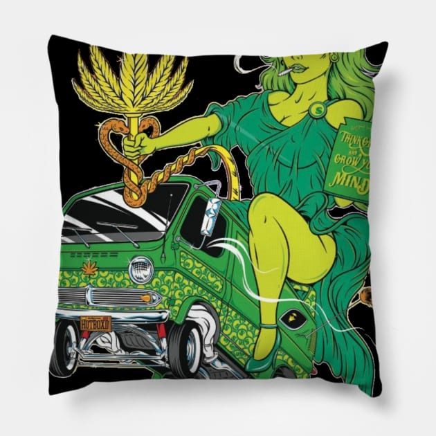 Ganja Girl Pillow by Hollywoodcode