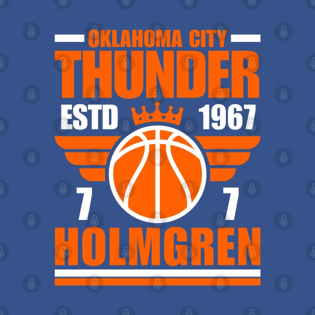 Oklahoma City Holmgren 7 Basketball Retro by ArsenBills