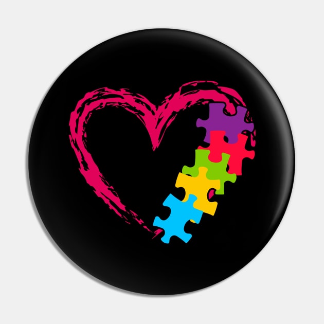 love Autism Pin by Family