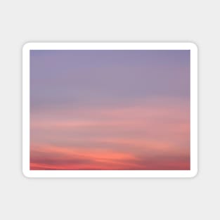 Pastel Ombre Pink Purple And Orange Magnet