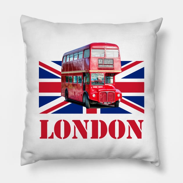 London Bus Pillow by SteveHClark