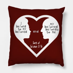 My Beloved Married Couple Song of Solomon Bible Verse Pillow