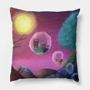 End of the Bubble Worlds Pillow