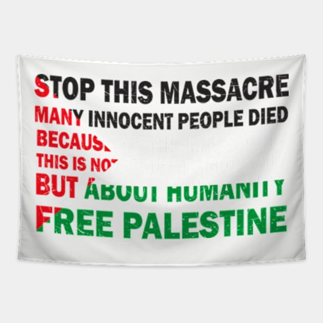 Free Palestine!! Tapestry by anwara