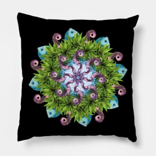 Fresh tentacles mandala Pillow