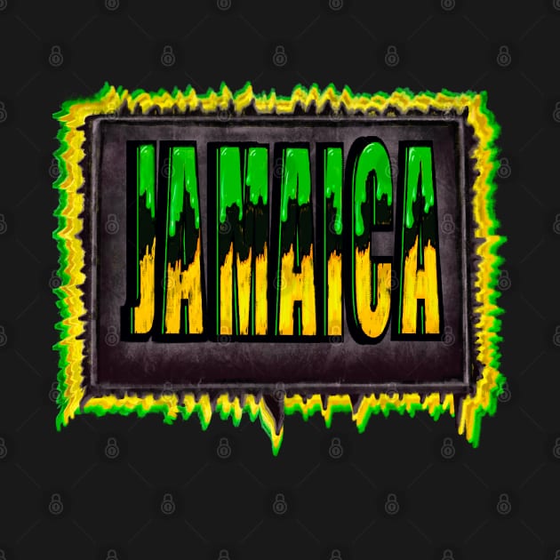 Jamaica colours Jamaican Flag Roots Independence Jamaica by Artonmytee