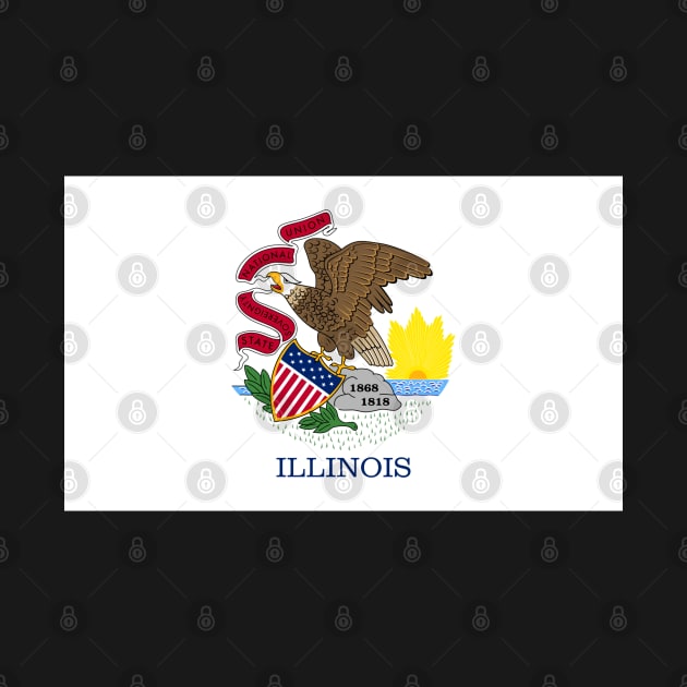 Flag of Illinois by brigadeiro