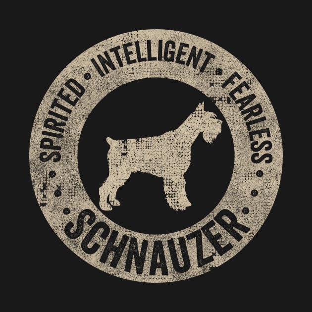 Schnauzer dog lover cool vintage syle design for Schnauzer dog owner by Keleonie