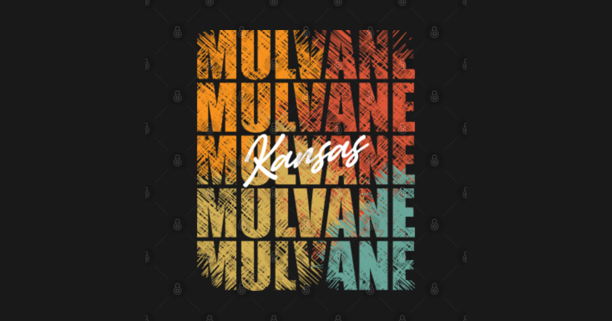 Mulvane Kansas Retro Vintage Custom Design Unique Graphic Mulvane