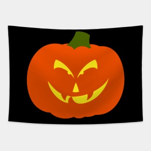 Halloween Scary Spooky Pumpkin Face Tapestry