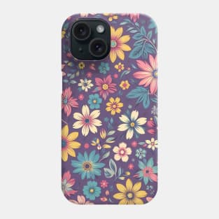 Purple Floral Phone Case