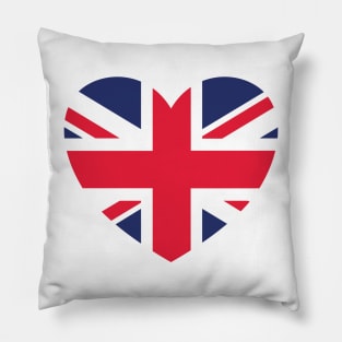 British Union Flag Heart Pillow