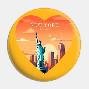 New York State Flag Pin