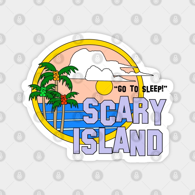 Greetings From Scary Island - The Peach Fuzz Magnet by ThePeachFuzz