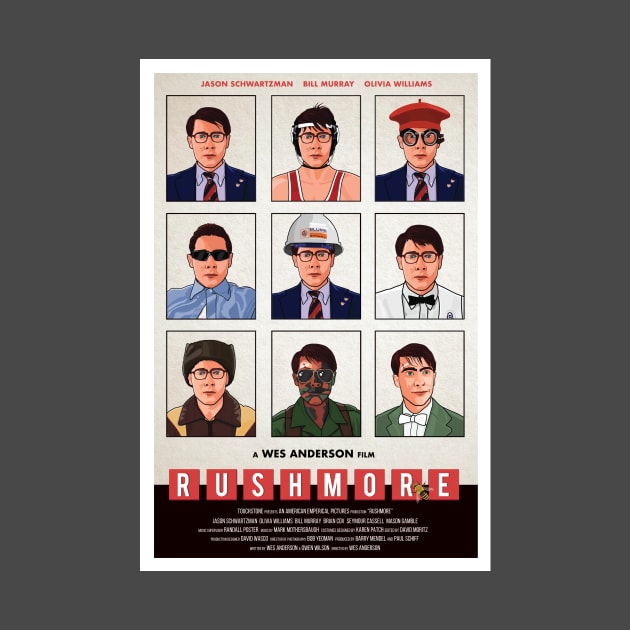 Rushmore alternative movie poster by chrisayerscreative