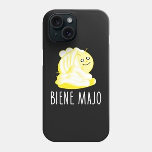 Funny bee is nibbling mayonnaise Phone Case
