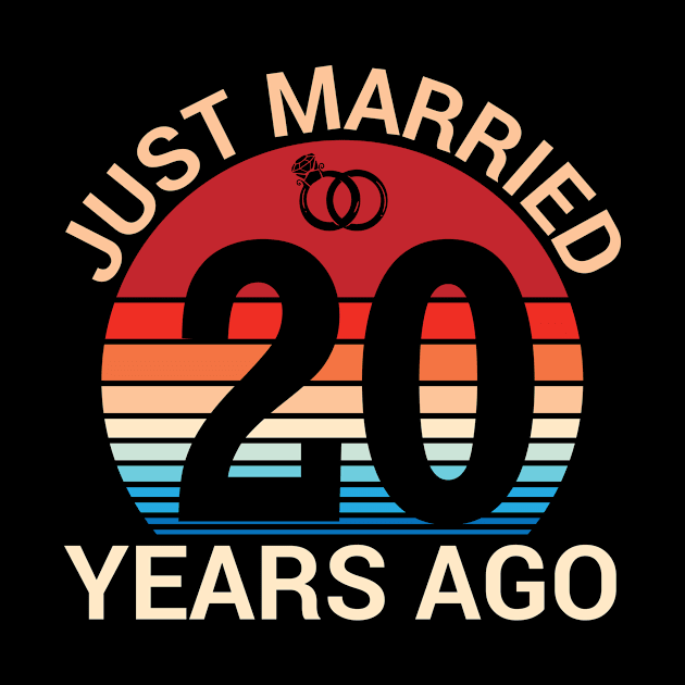 Just Married 20 Years Ago Husband Wife Married Anniversary by joandraelliot