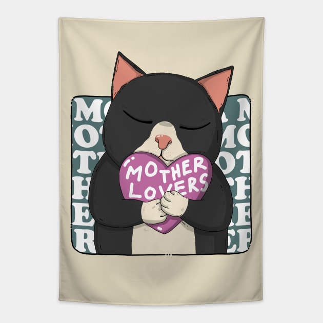 Mother Lovers Tapestry by Japanese Neko