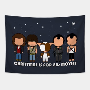 Christmas Is For 80s Movies - "Vector-Eds" Tapestry