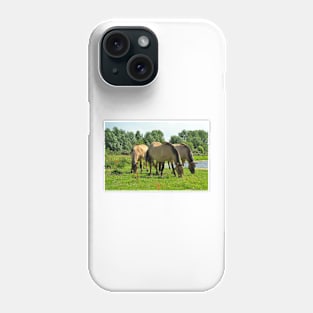 Wild konik horses Phone Case