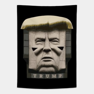 Trump Brutalism Statue Tapestry