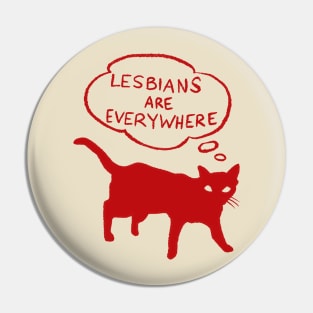 Lesbian Cat Pin