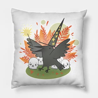 Magic raven Pillow