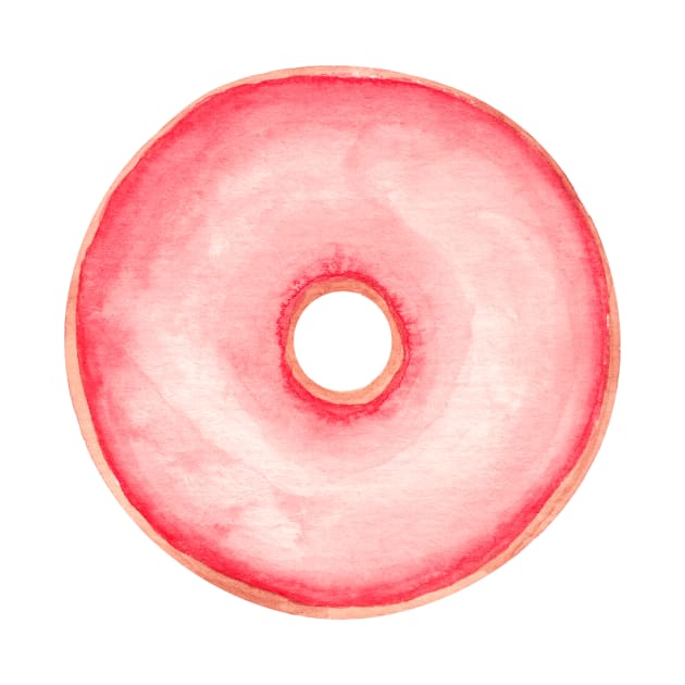 Watercolor Donut by shoko