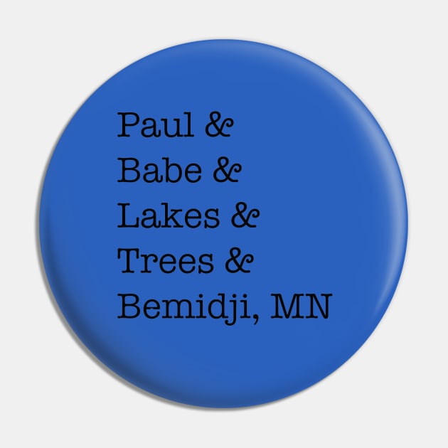 Bemidji Blue Ox Marathon Pin by Blue Ox Marathon