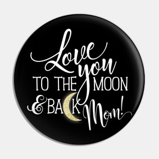 Moon And Back Pin