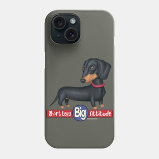 Cute Doxie Dachshund with short legs big attitude Phone Case