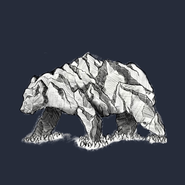 Peak Bear (White) by Mainahste