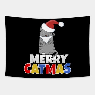 Merry Catmas Tapestry