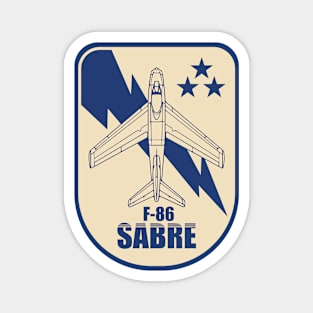 F-86 Sabre (Small logo) Magnet