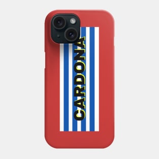 Cardona City in Uruguay Flag Stripes Phone Case