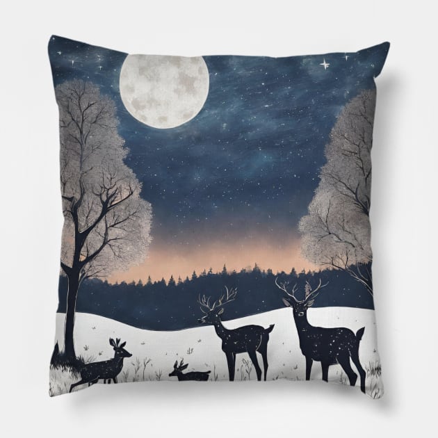 Who stole the night? Pillow by Jolyful Drawing