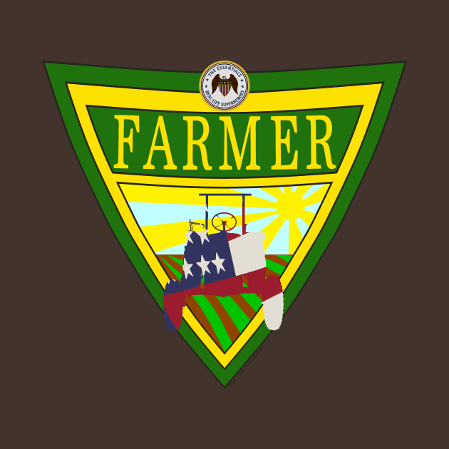 The Farmer Essentials Shield by J. Rufus T-Shirtery