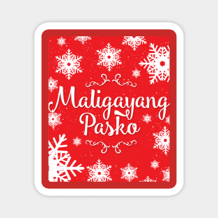 Maligayang Pasko v2 Red Series Magnet