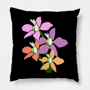 orchid, bloom, blossoms, floral, flower, flowery Pillow