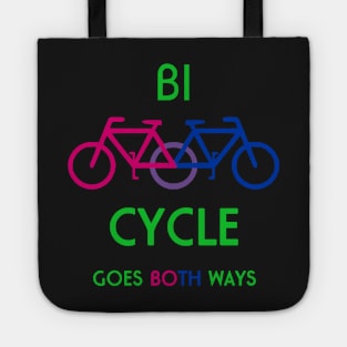 Bi Cycle Goes Both Ways Bisexual Tote